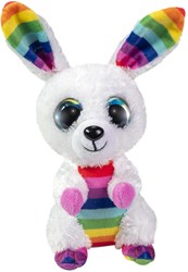 Lumo Stars Kuscheltier Hase Rainbow 15cm - Plüschspielzeug mit großen Augen