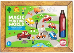 Unbekannt Tiger Tribe 3714005 Tiger Tribe Magic Painting World Things That Go Lackieren mit Wasserset, Mehrfarbig, 10" x 11.5"