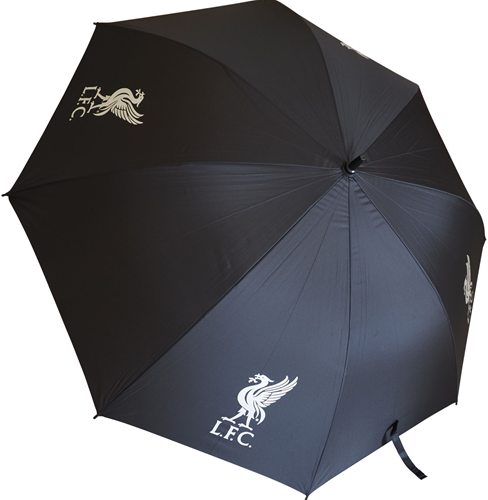 Team Merchandise Regenschirm Liverpool FC schwarz - großer Golfregenschirm