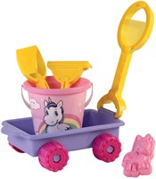 Androni Giocattoli Bollerwagen Einhorn Strandset Spielzeug Sandformen