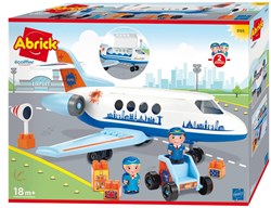 Ecoiffier Flugzeug Konstruktionsspielzeug mit Zubehör und Figuren