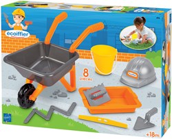 Ecoiffier Schubkarre Baukasten Maurerset für Kinder - Spielzeugset