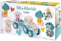 Ecoiffier Abrick Baby Mijn Eerste Tractor met Grappige Dieren, 25dlg.