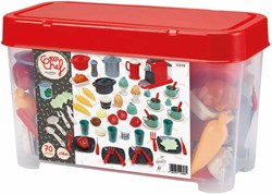 Ecoiffier Spielgeschirr Set in Aufbewahrungsbox - 70-teilig - Rollenspiel