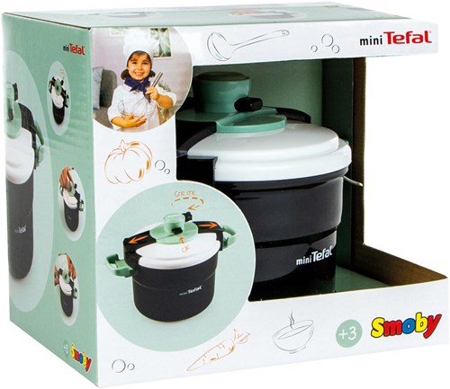 Smoby Tefal Schnellkochtopf Spielküche schwarz – realistisches Kinderspielzeug