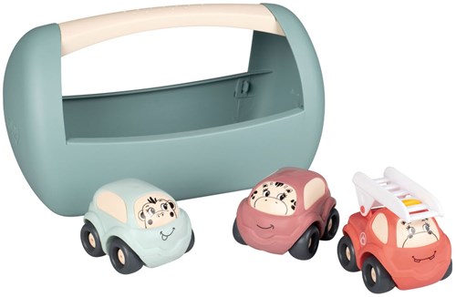 Smoby Spielzeugautos Little Smoby 3er-Set mit Aufbewahrungsbox-2