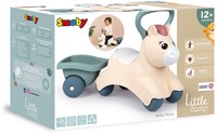 Smoby Pony Rutschauto mit abnehmbarem Anhänger und großem Griff - Baby Ride-On