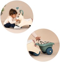 Smoby Pony Rutschauto mit abnehmbarem Anhänger und großem Griff - Baby Ride-On-3