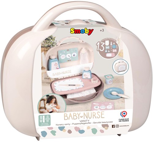 Smoby Baby Nurse Puppen Pflege-Set mit Zubehör - 13-teilig