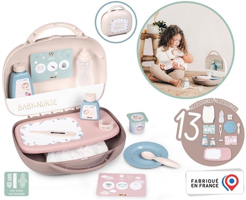 Smoby Baby Nurse Puppen Pflege-Set mit Zubehör - 13-teilig-3