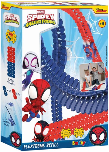 Smoby Spidey & Amazing Friends Flextreme Racebaan Uitbreidingsset, 72dlg.