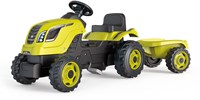 Smoby Trettraktor Farmer XL mit Anhänger - Grün - Spielzeug Traktor-3
