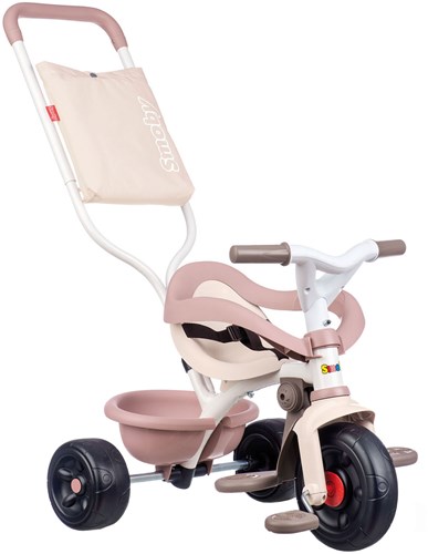 Smoby Dreirad Be Fun Comfort rosa - verstellbarer Sitz und Vollgummireifen-2