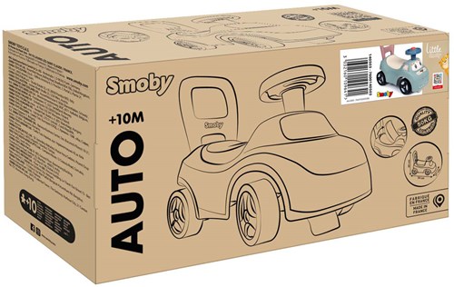 Smoby Rutschauto Pastellblau Kinderfahrzeug mit Stauraum
