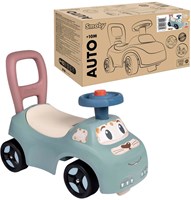 Smoby Rutschauto Pastellblau Kinderfahrzeug mit Stauraum-3