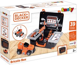 Smoby Black & Decker Bricolo Gereedschapskoffer Zwart, 39dlg.