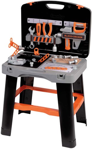 Smoby Black & Decker Bricolo Smart Werkbank Inklapbaar in Koffer, 33dlg.-2