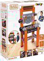 Smoby Black & Decker Bricolo Werkbank met Gereedschap, 75dlg.