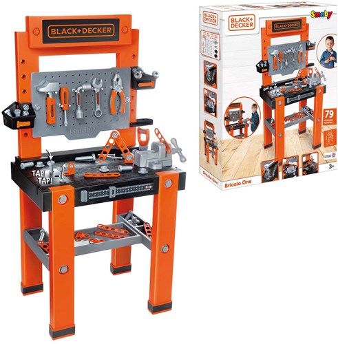 Smoby Black & Decker Bricolo Werkbank met Gereedschap, 75dlg.-3