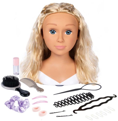 Smoby Beauty Stylingkopf Blond mit Zubehör - 19-teiliges Set-2