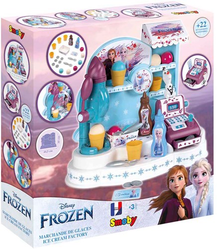 Smoby Frozen Eisdiele Spielset mit 22 Zubehörteilen für Kinder