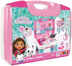 Smoby Gabby's Poppenhuis Speelkeuken in Koffer, 16dlg.