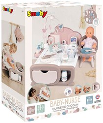 Smoby Baby Nurse Bed en Verzorgingsset, 19dlg.