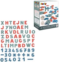 Smoby magnetisches Lernspielzeug Buchstaben Zahlen 72 Stück-3