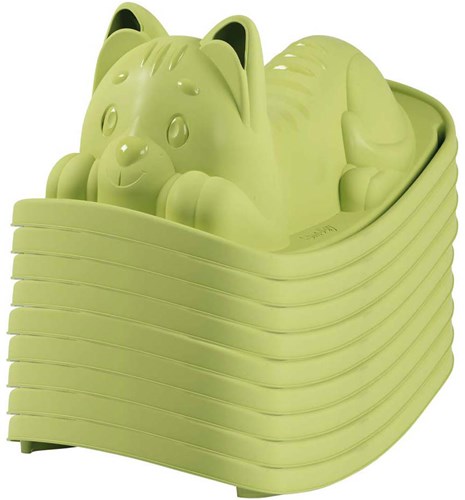 Smoby Schaukel Katze grün - ergonomischer Wipptier für Kleinkinder