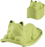 Smoby Schaukel Katze grün - ergonomischer Wipptier für Kleinkinder-3