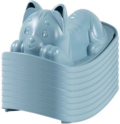 Smoby Schaukel Katze blau - ergonomisches Kleinkindspielzeug für draußen