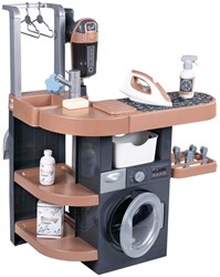 Smoby Spielzeug-Waschküche mit Rowenta Staubsauger und Zubehör