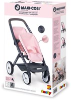Smoby Puppenwagen Maxi-Cosi Zwillingswagen rosa - Spielzeug für 2 Puppen