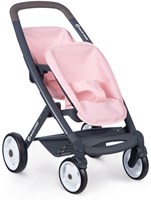 Smoby Puppenwagen Maxi-Cosi Zwillingswagen rosa - Spielzeug für 2 Puppen-2