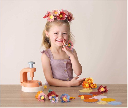 Smoby Blumen Schmuck Bastelset mit Blumenpresse und Zubehör-2