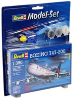 Revell Boeing 747-200 Modellbau Flugzeug Set Maßstab 1:390 komplett-2