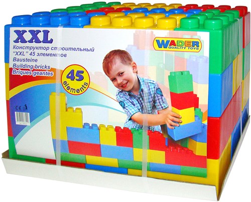 Bauklötze XXL Bausteine Set 45-teilig Kunststoff buntes Spielzeug