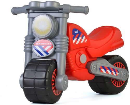 Laufrad Cavallino Feuerwehrmotorrad Kunststoff rot für Kinder