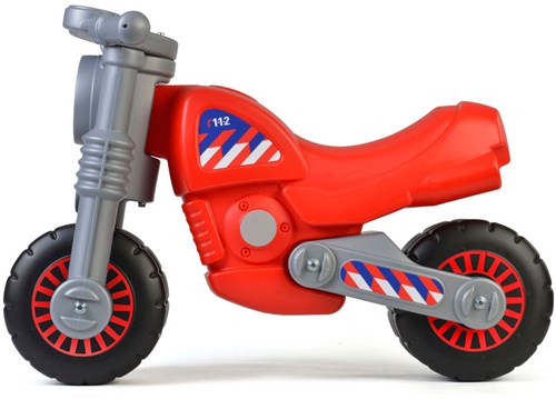 Laufrad Cavallino Feuerwehrmotorrad Kunststoff rot für Kinder-2