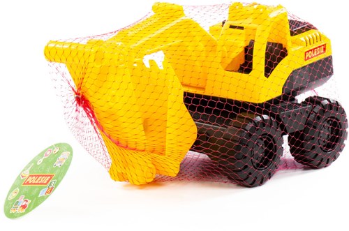 Spielzeug Bagger gelb Kunststoff Baustelle Kinder