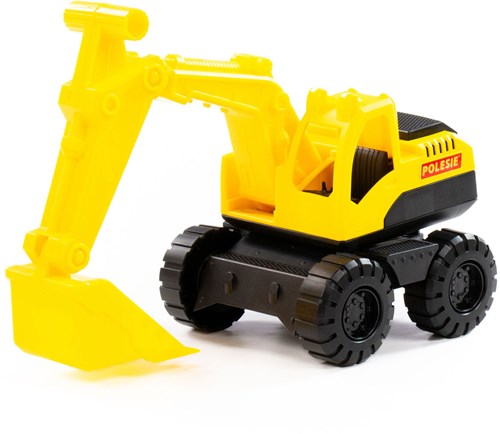 Spielzeug Bagger gelb Kunststoff Baustelle Kinder-2