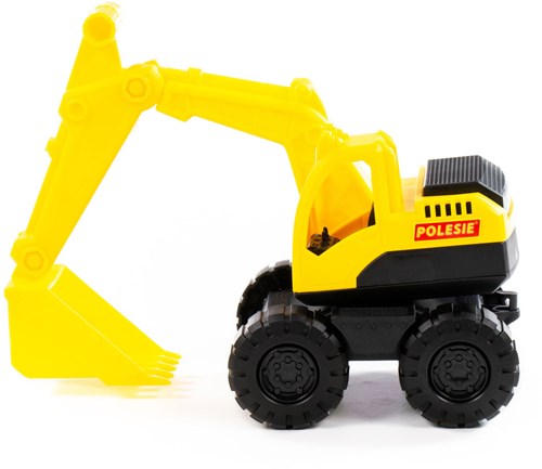 Spielzeug Bagger gelb Kunststoff Baustelle Kinder-3