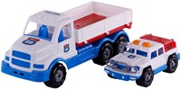 Cavallino Spielzeug LKW mit Jeep - großer Truck 46,6cm - mehrfarbig-2