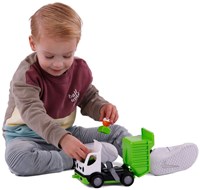 Cavallino Toys Kipplastwagen Spielzeug grün 19cm für Kinder-3