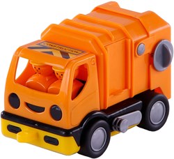 Spielzeug Müllwagen Cavallino orange 19cm Kunststoff für Kinder