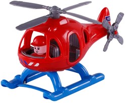 Feuerwehrhelikopter Spielzeug Cavallino mit Spielfigur 29,5cm Rettung