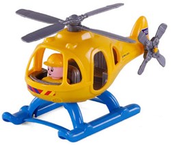 Ambulance Hubschrauber Spielzeug mit Spielfigur - 29,5cm - Rettungshubschrauber