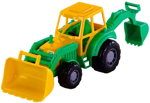 Cavallino Spielzeug Bagger Traktor grün für Kinder