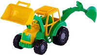 Cavallino Spielzeug Bagger Traktor grün für Kinder-2