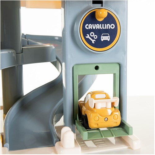 Garage Spielzeug Cavallino Luxe mit Autos Pastellfarben - Spielset-3